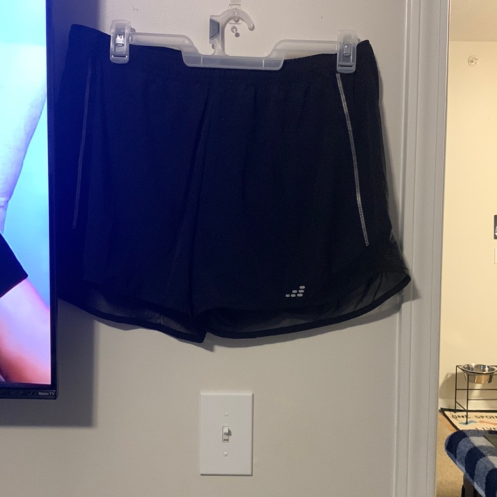 BCG - black, mesh running shorts with built in underwear - size XL